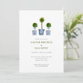 Topiaries Easter brunch & eggs hunt invitation (Debout devant)
