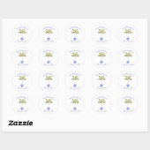 Topiary au citron - Stickers ronds (Feuille)