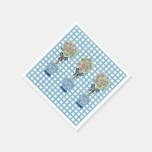 Topiary Blauwe en Witte Gemberpot  Servet