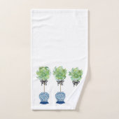 Topiary Blue en White Ginger Jar Bad Handdoek (Handdoek)