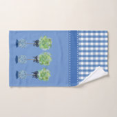 Topiary Blue en White Ginger Jars Jar Handdoek (Handdoek)