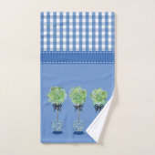 Topiary Blue en White Ginger Jars Jar Handdoek (Handdoek)