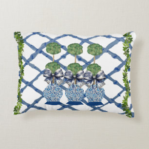 Topiary Chinoiserie Ginger Jar Jars Lumbar Accent Kussen