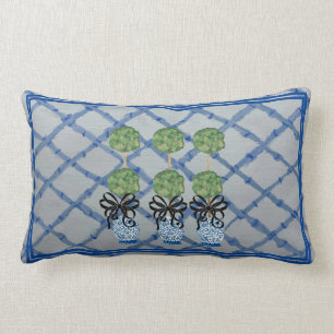 Topiary Chinoiserie Ginger Jar Lumbar Accent Pill Kussen