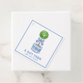 Topiary Garden | Chinoiserie Gepersonaliseerd Bedankjes Labels (In situ)