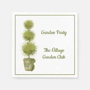 Topiary Garden Party Paper Napkin Servet
