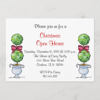 Topiary Holiday Uitnodiging