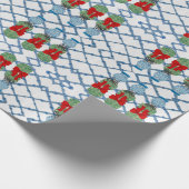 Topiary met Kerstmis Chinoiserie Bamboo Cadeaupapier (Hoek)