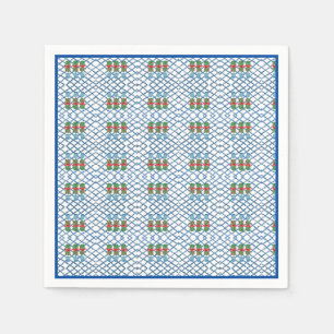 Topiary met Kerstmis Chinoiserie Bamboo Servet