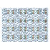 Topiary met Kerstmis Chinoiserie Bamboo Tafelkleed (Voorkant (Horizontaal))