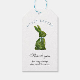 Topiary Paashaas Bloemist Pasen Bedankt labels Cadeaulabel