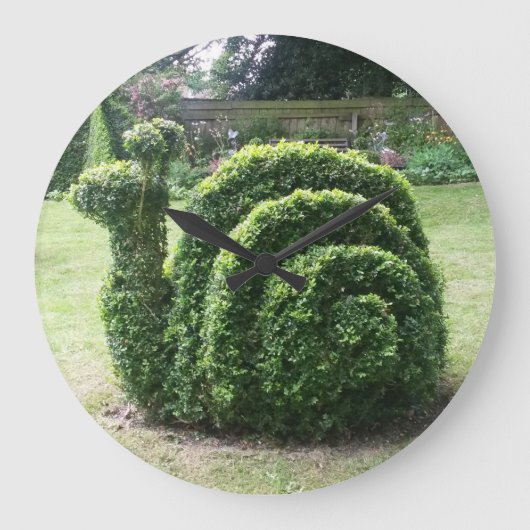 Topiary slak leuk tuinieren grote klok (Voorkant)