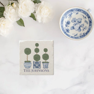 Topiary Tree Chinoiserie Trio Stenen Onderzetter