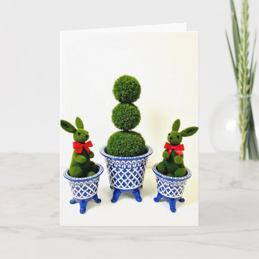 Topiary Vrienden Seizoen S Wenskaart Kaart (Voorkant)