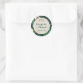 Topische afdrukken | Datum opslaan | Weddenschap Ronde Sticker (Tas)