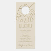 Topische Monstera Tan Gold niet storen bruiloft (Achterkant)