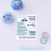 Topjes, Realtor, Estate Agent Adverteren Flyer (Enkel)