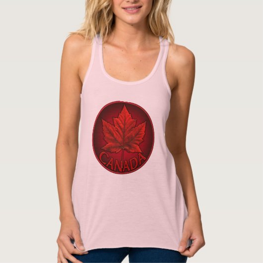 Topjes van lederen van damesmantel uit Canada Tanktop (Voorkant)