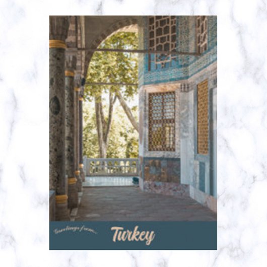 Topkapi Palace in Istanbul, Turkije Briefkaart