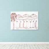 Topkapi Palace | Istanbul, Turkije Canvas Afdruk (Insitu (Houten vloer))