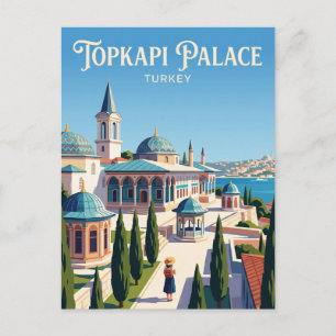 Topkapi-paleis Turkije Briefkaart