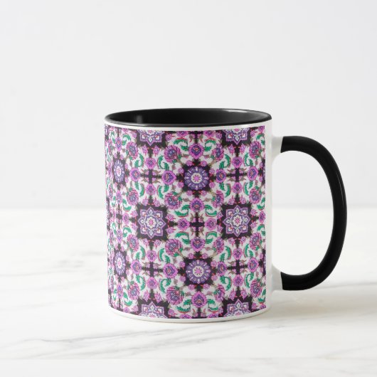 TOPKAPI, zwart-wit, paarse,groen, roze Mok (Rechts)