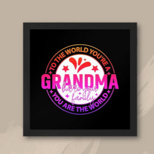 Topkeuze! Speciaal cadeau Oma Poster