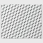 Toplepeluxe Snorbaard Bruiloft Cadeaupapier (Vlak)