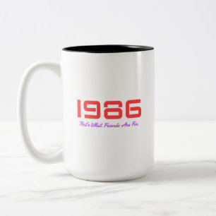 Topnummer 1986 tweekleurige koffiemok