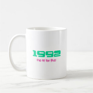 Topnummer van 1992 koffiemok