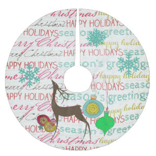 Topografie Herten Ornamenten Vakantieboomrok Kerstboom Rok