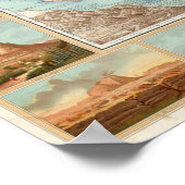 Topografie van Mexico Poster (Hoek)