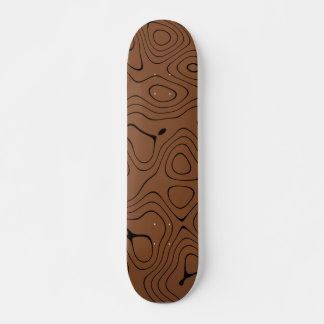 Topografisch kaartpatroon Skateboarddek Skateboard