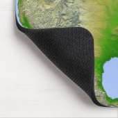 Topografisch uitzicht van Noord-Amerika Muismat (Hoek)