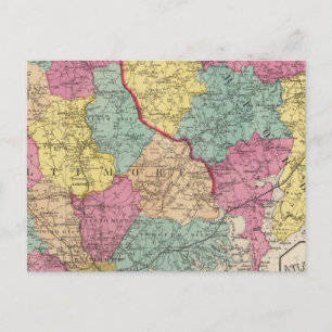 Topografische atlas van de provincies Maryland 3 Briefkaart