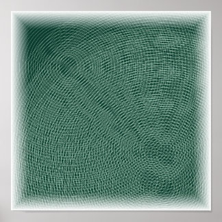 Topografische Contourlijnen - Hoogtekaart Kunst Poster