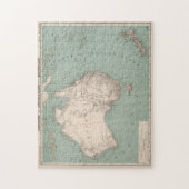 Topografische kaart Australië (1868) Legpuzzel (Verticaal)