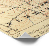  Topografische kaart Burlington Vermont (1904) Poster (Hoek)