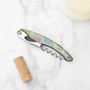 Topografische kaart kurkentrekker