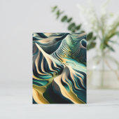 Topographic Currents Briefkaart (Staand voorkant)