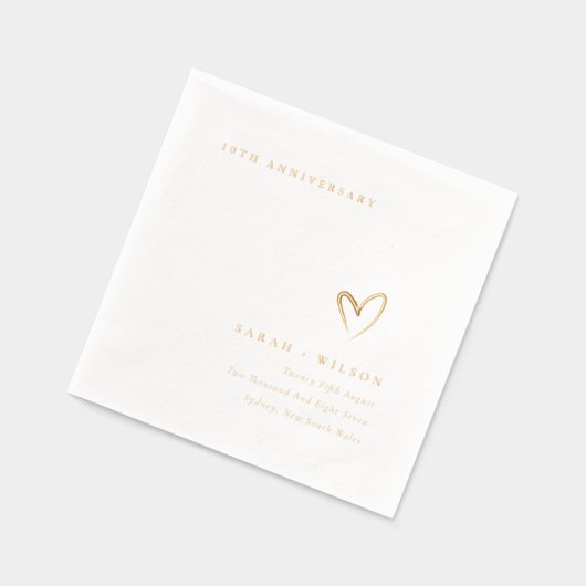 Topographie minimale Cœur Anniversaire de mariage (Gauche)