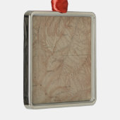 Topography Map, Yellowstone National Part, Wyoming Metalen Ornament (Rechts)