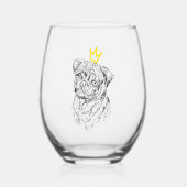 toporpaskowk wijnglas zonder voet (Voorkant)