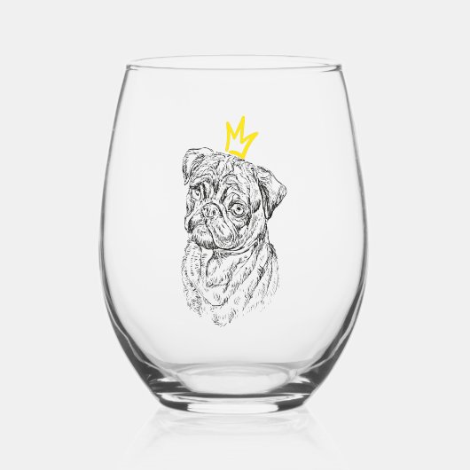 toporpaskowk wijnglas zonder voet (Voorkant)