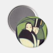  topperlabel voor groenten, Art Deco-Romance Magneet (Voorkant / Achterkant)