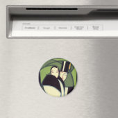  topperlabel voor groenten, Art Deco-Romance Magneet (Insitu (Vaatwasser))