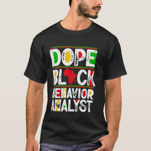 Toppige Zwarte Gedragsanalist T-shirt