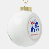 Toppur-versiering Keramische Bal Ornament (Links)