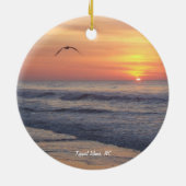 Topsail Island, NC Keramisch Ornament (Achterkant)