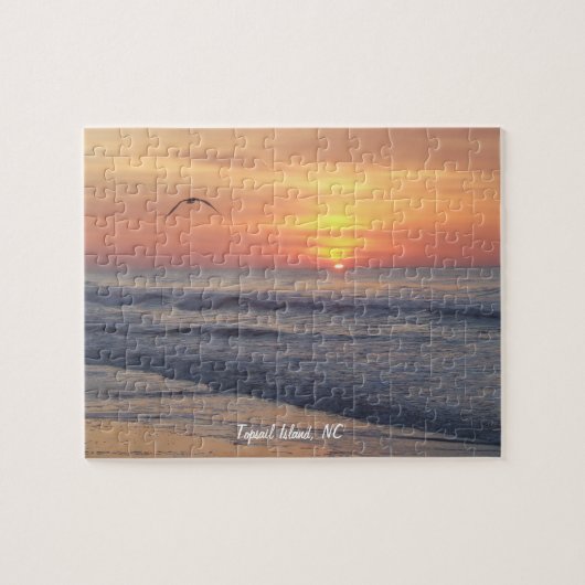 Topsail Island, NC Puzzle, Jigzaag Puzzle Legpuzzel (Horizontaal)